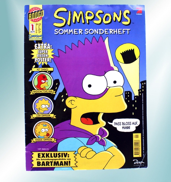 Simpsons Sommer Sonderheft Comic Nr. 1 von Dino Verlag